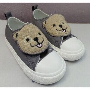Converse Tan Khaki Bear Sneakers Shoes Toddler Baby Size 8 NWOB